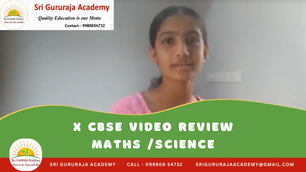 Shreya Gowda, 10th CBSE Case Study | Sri Gururaja Academy
