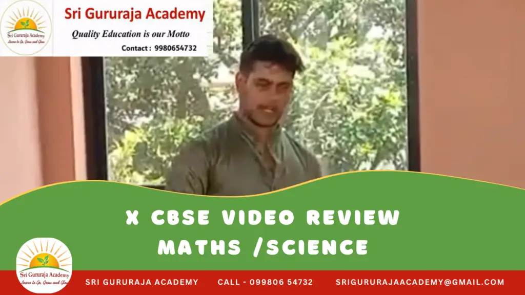 Parjanya Vasisht, CBSE Case Study |Sri Gururaja Academy