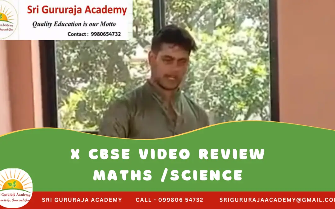 Parjanya Vasisht, CBSE Case Study |Sri Gururaja Academy